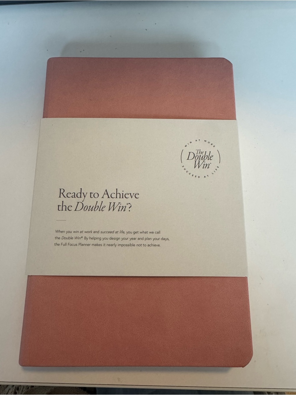 Full Focus Daily Pages Quarterly Planner - Blush Pink Brand New